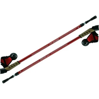 Trekingová hůl Trekingové hole SPARTAN nordic walking 105-135cm červená 200051