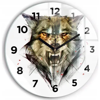 Hodiny Nástěnné hodiny Wallfluente hnědé 30 cm