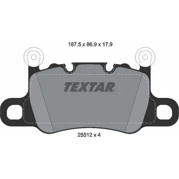 Brzdová destička Sada brzdových destiček, kotoučová brzda TEXTAR 2551205