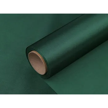 Satén jednostranný šíře 36 cm Varianta: 128 zelená tmavá, Balení: 9 m