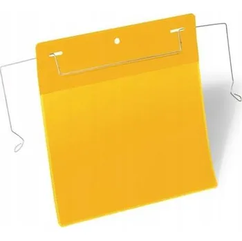 Obraz Závěsná kapsa na štítky Durable A5 žlutá x 50