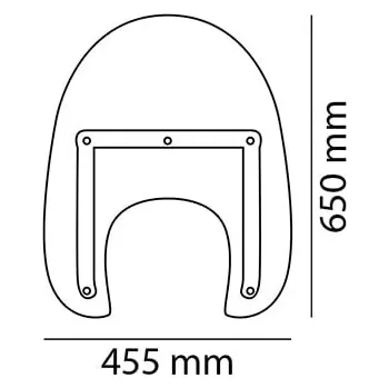 Plexi štít CUSTOMACCES AMERICA I CA0001W průhledný CA0001W