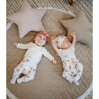 Hrací deka Hrací podložka - béžová s mušelínem