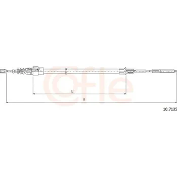 Auto-moto Tažné lanko, parkovací brzda COFLE 10.7135