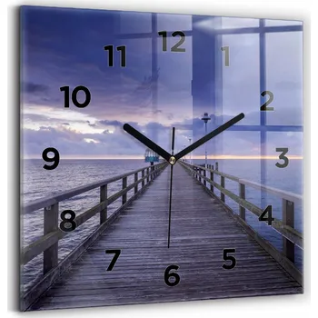 Hodiny Nástěnné hodiny Wallfluent modré 30 cm