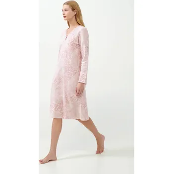 Vamp - Růžová noční košile s leopardím potiskem 21394 - Vamp rose elegance xl