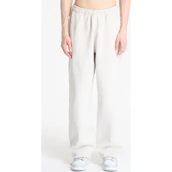 Tepláky Nike Solo Swoosh Men's Open-Hem Fleece Pants Light Bone/ White L