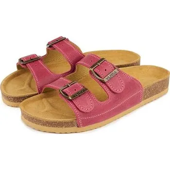 Dámská zdravotní obuv Vlnka Dámské korkové anatomické nazouváky Linda tmavě růžová velikost obuv dospělí 40