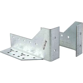 Tesařské kování Třmen (trámová botka dělená - levá) - 130x75x30x2 mm