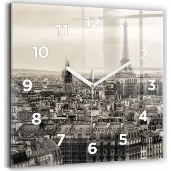 Hodiny Nástěnné hodiny Wallfluent černé 30 cm