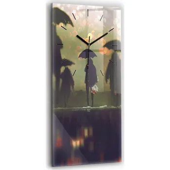 Hodiny Nástěnné hodiny Wallfluent černé 30 cm