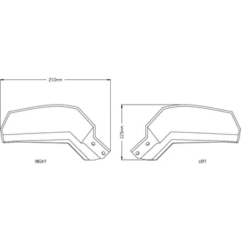 Chrániče páček PUIG EXTENSION 9727H kouřová 9727H