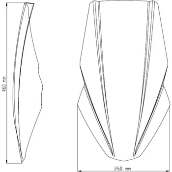 Plexi štít PUIG NEW. GEN TOURING 9369H kouřová KAWASAKI Z 650 2017-2019