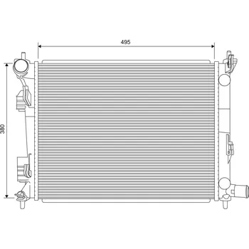 Chladič motoru Chladič, chlazení motoru VALEO 701620