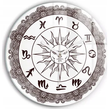 Hodiny Nástěnné hodiny Wallfluent bílé 30 cm