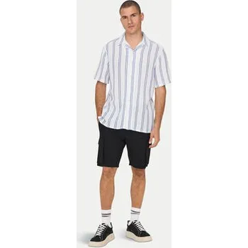 Pánská košile Only & Sons Košile 22025659 Bílá Regular Fit S