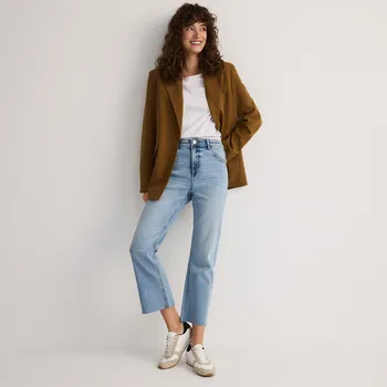 Dámské džíny Reserved - Rozšířené džínsy petite - modrá - YS063-05J - YS063-05J-38