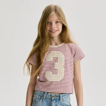 Dívčí tričko Reserved - Tričko s aplikací - vícebarevná - 848GB-MLC - 848GB-MLC-128