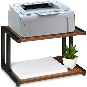 Knihovna Regál Relaxdays 44 x 28 x 28 cm v odstínech hnědé