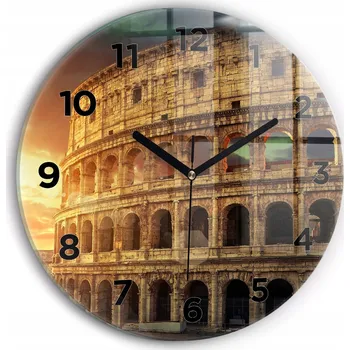 Hodiny Nástěnné hodiny Wallfluente hnědé 30 cm