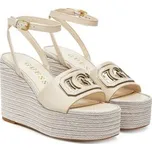 Guess Espadrilky FLJTAN LEA04 Écru 39