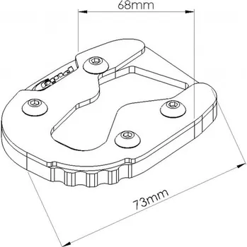 Prodloužení stojánku PUIG 20184N černý 20184N