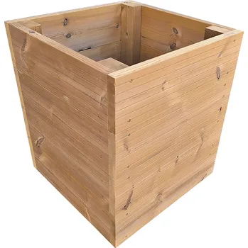 Vyvýšený záhon Vyvýšený záhon zahradní 50 x 50 x 50 cm Severská borovice ThermoWood (drážky)