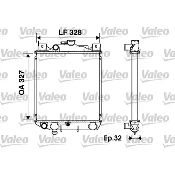 Chladič motoru Chladič, chlazení motoru VALEO 734166