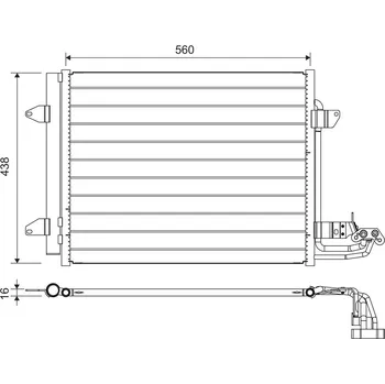 Výparník klimatizace Kondenzátor, klimatizace VALEO 817806