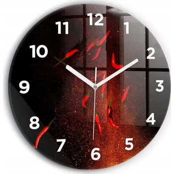 Hodiny Nástěnné hodiny Wallfluent červené 30 cm