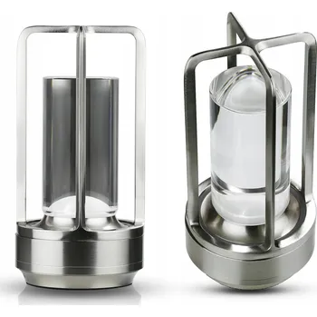 Lampička KŘIŠŤÁLOVÁ LED STOLNÍ LAMPA DOTYKOVÁ KEMPINGOVÁ