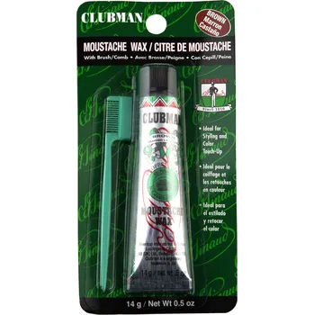 Péče o vousy Clubman Ed. Pinaud Brown vosk na knír 14 g