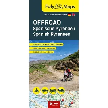 FolyMaps OFFROAD Spanische Pyrenäen 1:250 000 - Bikerbetten - TVV Touristik Verlag GmbH