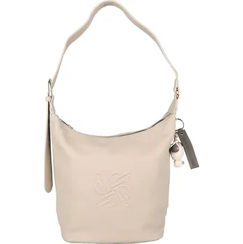 Kabelka Středně velká kabelka na rameno David Jones CM7236a mandlově mléčná