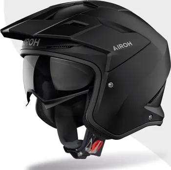 Helma na motorku Přilba KOMBAKT Color, AIROH (černá matná) 2026 (Velikost: L)
