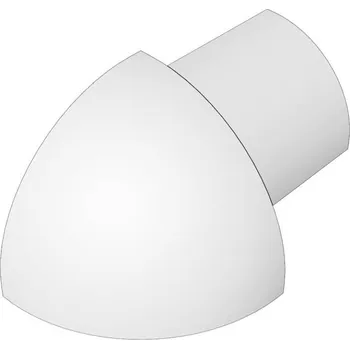 Podlahová lišta NOVÁK Koncovka k ukončovací liště PVC briliant bílá 9x9 AAPU 930-YB/V/11