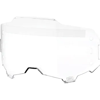 Motocyklové brýle plexi ARMEGA FORECAST, 100% (čiré, Anti-fog) 51222-901-04