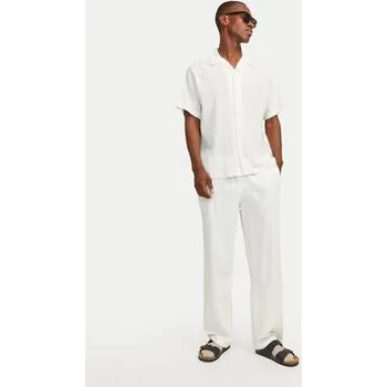 Pánská košile Jack & Jones Košile Luke 12255781 Bílá Relaxed Fit XL