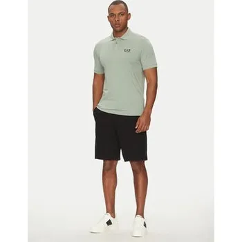 Dámské kraťasy EA7 Emporio Armani Šortky z materiálu 7M000143 AF13538 UC001 Černá Regular Fit XXL