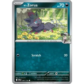 Volný čas Pokémon JTG 097/159 N's Zorua - Journey Together Stav: Near Mint, Verze: NORMAL
