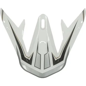 Helma na motorku kšilt pro přilby Defender, NOX (bílý-zlatý) VISICDEFENDER BLANC