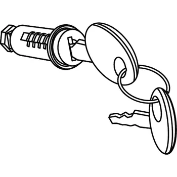 Motodoplněk Vložka zámku s klíčkem SHAD 201722R pro SH45/SH39/SH37/SH34/SH33/SH29/SH26/SH46/SH40/SH44 201722R