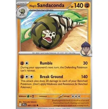 Volný čas Pokémon JTG 087/159 Hop's Sandaconda - Journey Together Stav: Near Mint, Verze: NORMAL
