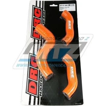 Hadice chladiče DRC RADIATOR HOSE KIT - DRC D47-01-930 - KTM 450SXF / 19-22 - oranžové (sada 3ks) KTM SX-F 450 2019-2022