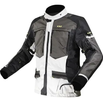 Moto bunda LS2 NORWAY MAN JACKET BLACK GREY YELLOW (Velikost: 4XL) 64150F0154-MASTER