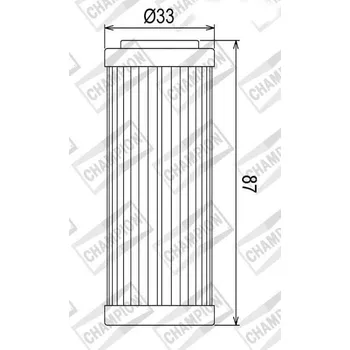Filtr pro motocykl Olejový filtr CHAMPION COF552 100609595 KTM SX-F 350 2011-2017