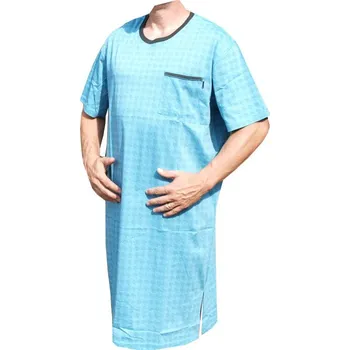 Pánská noční košile xcena Bavlněné pánské noční košile s kapsičkou Velikost: XXXXXL