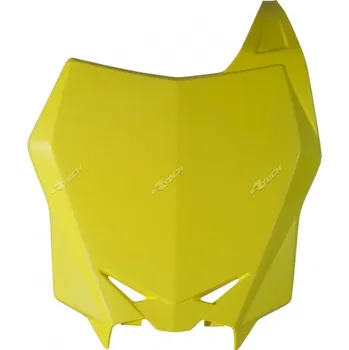 RACETECH Tovární přední poznávací značka žlutá Suzuki RM-Z250/450 R-TBRMZGI0016