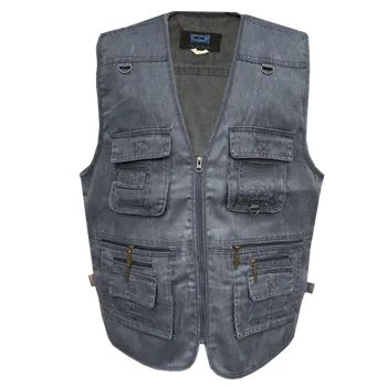 Pánská vesta Numberoplus Pánská bavlněné letní Vesta - E01 Barva: Modrá, Velikost: 3XL