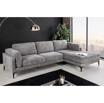 Sedací souprava Rohová sedačka Uriela 292 cm tmavě šedá - pravá